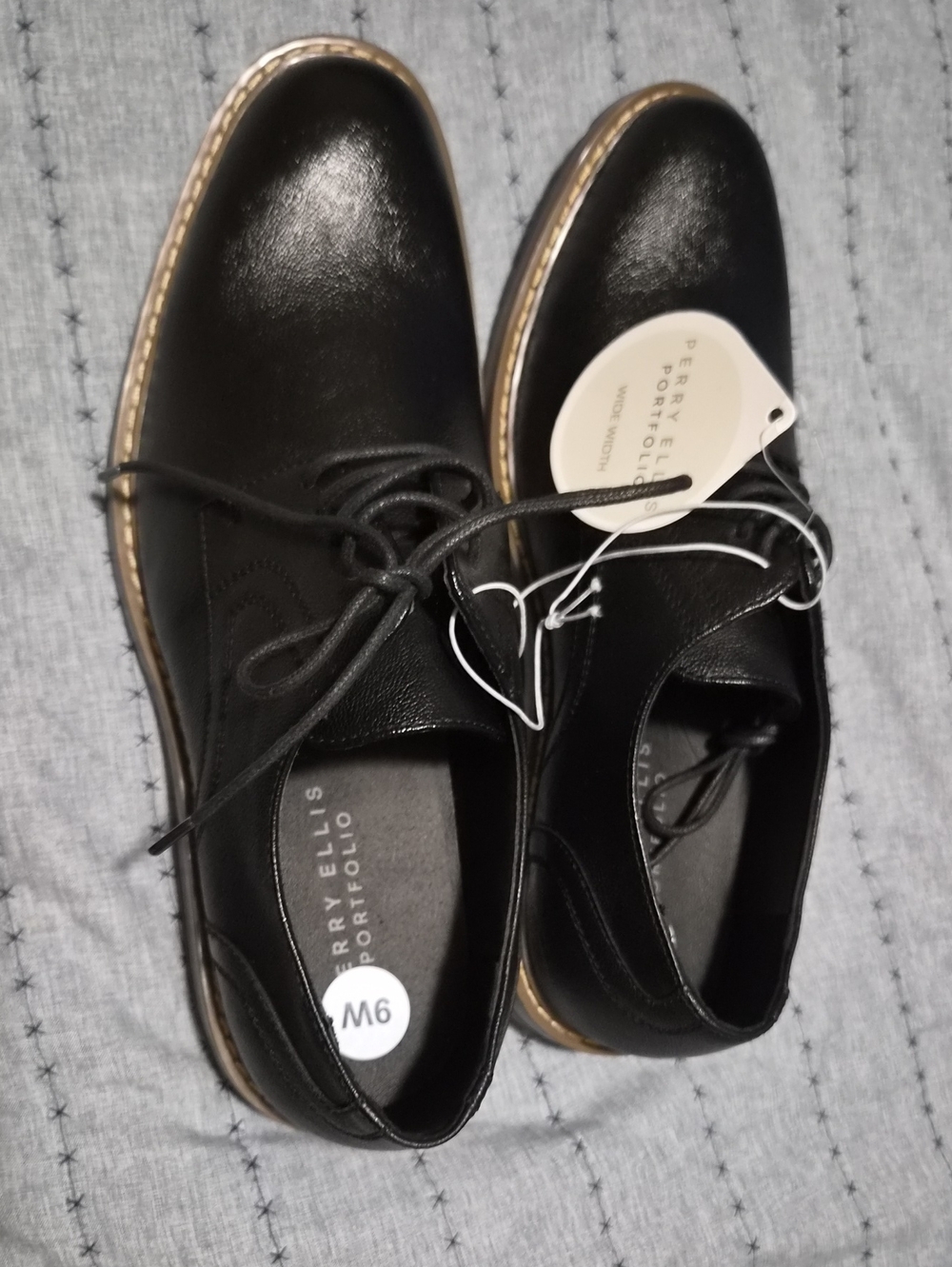 Men’s Black Leather Derby Shoes